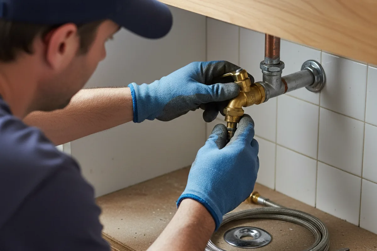 Shutoff valve and fitting work during Faucet and Fixture Repair in Sag Harbor